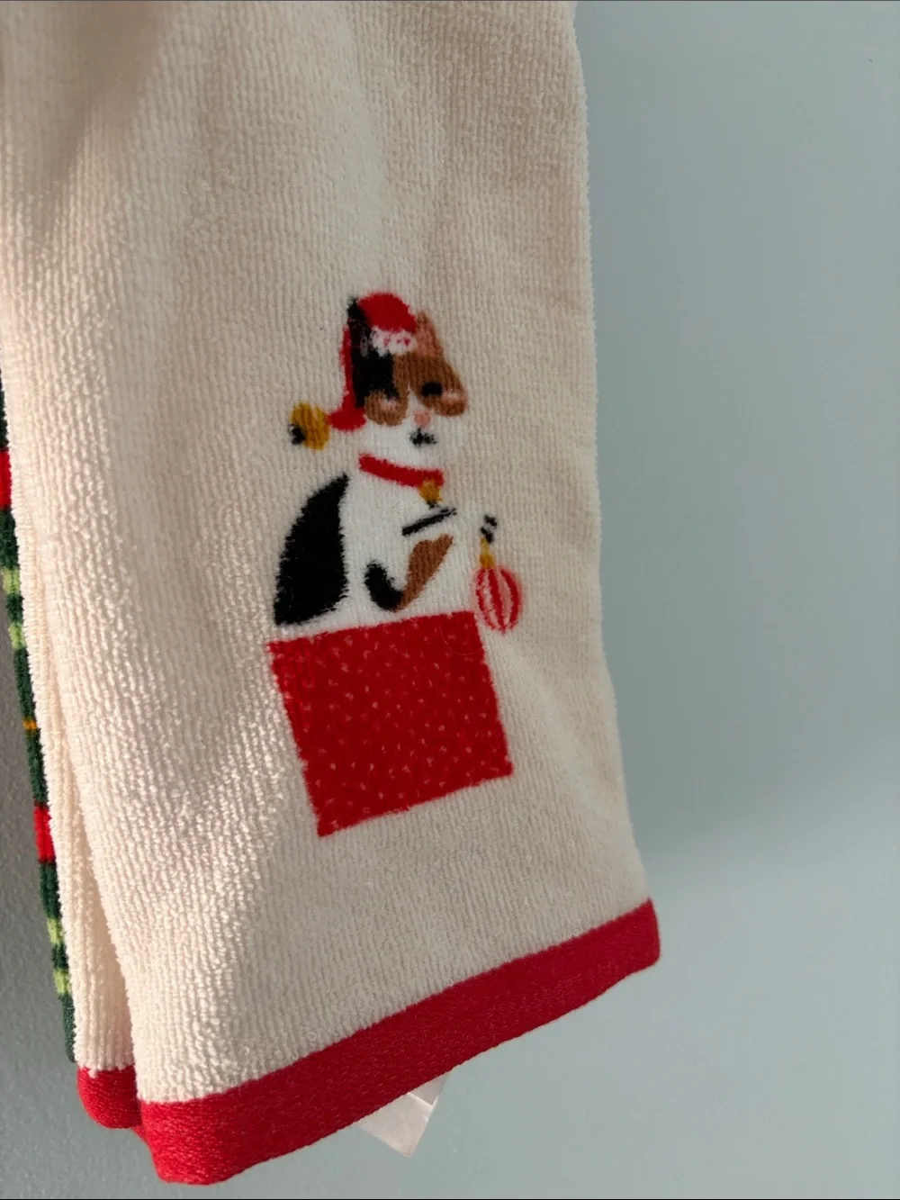 New Cat Hand Towels Set Of 2 Plaid & Cat Threshold Target